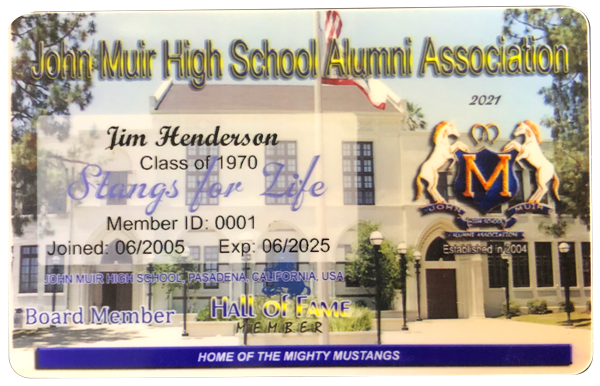 alumnicard John Muir Alumni Card